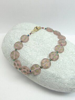 Matte Dotted Coin Bracelet